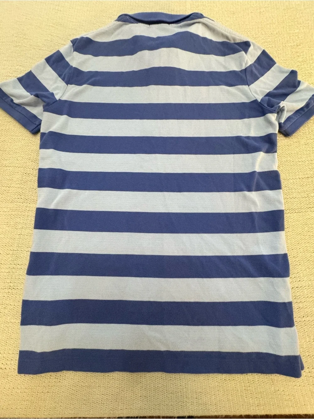 Ralph Lauren Boys Navy & Light Blue Striped Polo